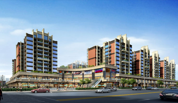 清远云景中汇园外立面装修工程